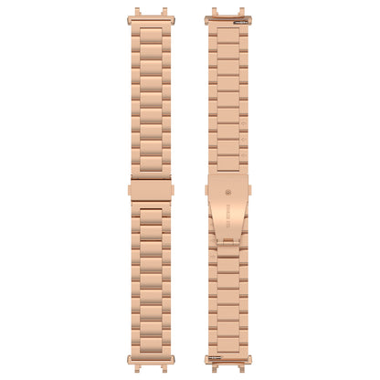 For Huami Amazfit T-Rex 2 Smart Watch Stainless Steel Watch Band Three Beads Strap Replacement with Tool