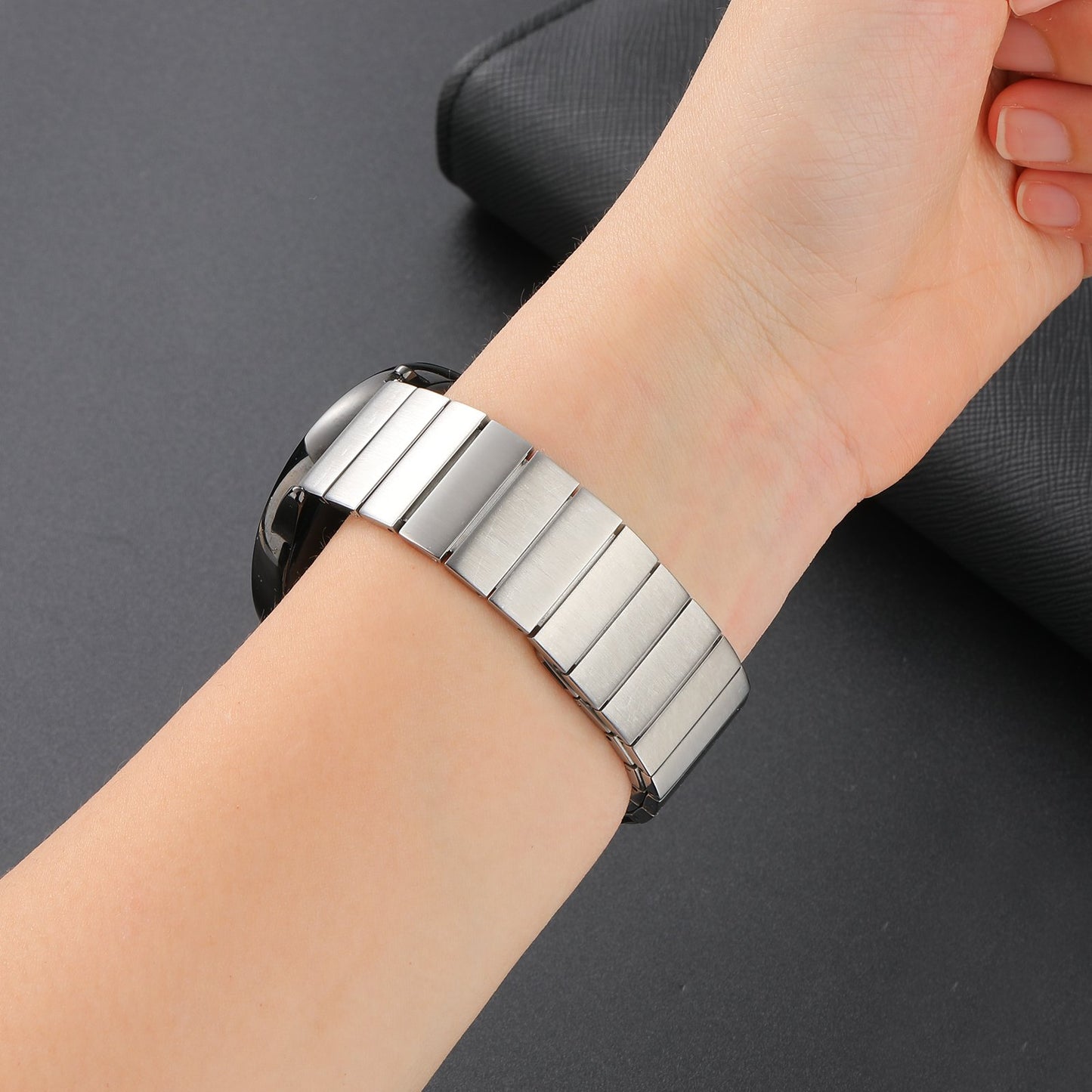 For Huawei Watch GT 3 Pro 46mm / Apex 46mm / Apex Pro, Replacement Watch Band Universal 22mm Magnetic Stainless Steel Watch Strap