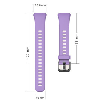 For Huawei Band 6 Soft Silicone Sports Wristband with Transparent TPU Case Full Around Bumper Frame Cover