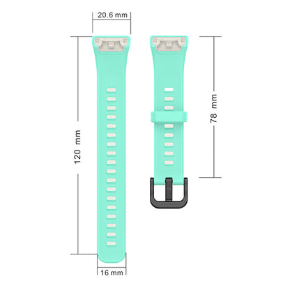 For Huawei Band 6 Soft Silicone Sports Wristband with Transparent TPU Case Full Around Bumper Frame Cover