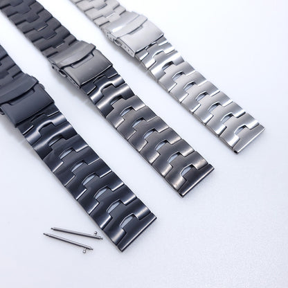 For Samsung Galaxy Watch3 45mm / Gear S3 Frontier / Gear S3 Classic / Huawei Watch GT3 Pro Titanium Steel Replacement Wrist Band 22mm Universal Watch Strap