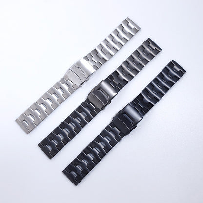 For Samsung Galaxy Watch3 45mm / Gear S3 Frontier / Gear S3 Classic / Huawei Watch GT3 Pro Titanium Steel Replacement Wrist Band 22mm Universal Watch Strap