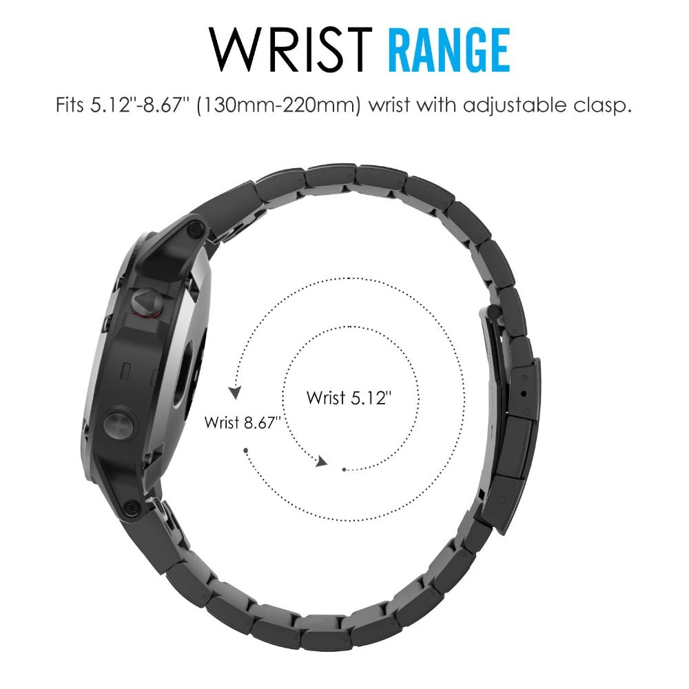 For Samsung Galaxy Watch3 45mm / Gear S3 Frontier / Gear S3 Classic / Huawei Watch GT3 Pro Titanium Steel Replacement Wrist Band 22mm Universal Watch Strap
