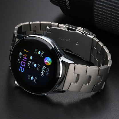 For Samsung Galaxy Watch3 45mm / Gear S3 Frontier / Gear S3 Classic / Huawei Watch GT3 Pro Titanium Steel Replacement Wrist Band 22mm Universal Watch Strap