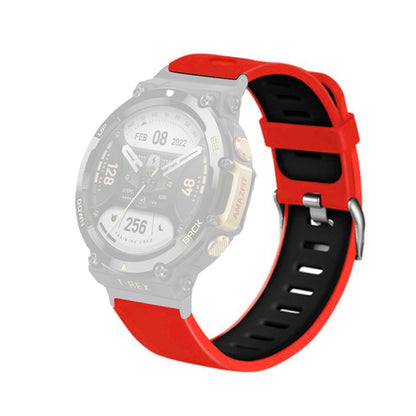 For Huami Amazfit T-Rex 2 Dual Color Sports Watch Band Silicone Wrist Strap Replacement