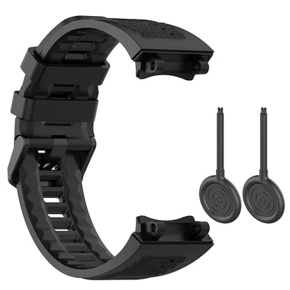For Huami Amazfit T-Rex 2 Solid Color Soft Silicone Sports Smart Watch Band Replacement Wrist Strap