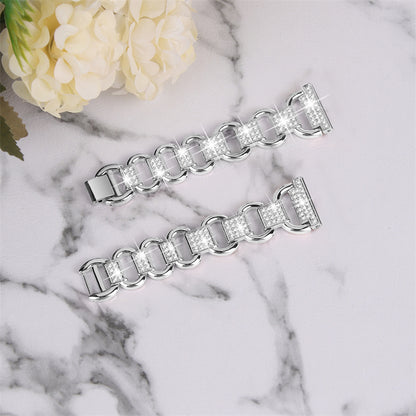 For Huawei Watch GT 2 42mm / Honor Magic Watch 2 42mm Metal Watch Strap Quick Release 20mm Watch Band Rhinestone Decoration Watchband