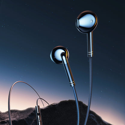 XUNDD 016 3.5mm Wired Semi-in-ear Earphone Mobile Phone Laptop Wire Control Music Headset
