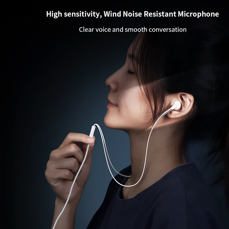 XUNDD 016 3.5mm Wired Semi-in-ear Earphone Mobile Phone Laptop Wire Control Music Headset