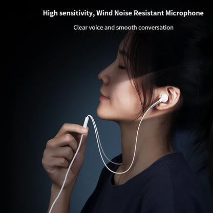 XUNDD 016 3.5mm Wired Semi-in-ear Earphone Mobile Phone Laptop Wire Control Music Headset