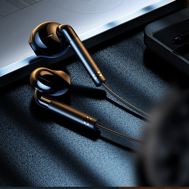XUNDD 016 3.5mm Wired Semi-in-ear Earphone Mobile Phone Laptop Wire Control Music Headset