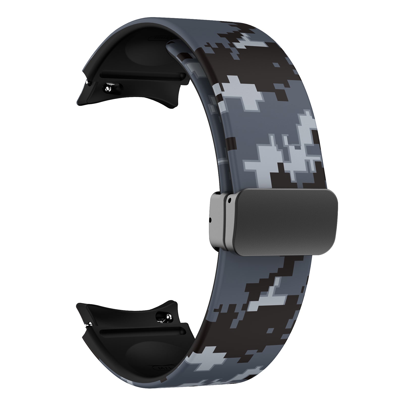 For Samsung Galaxy Watch 5 40mm / 44mm  /  Watch 5 Pro 45mm  /  Watch4 40mm / 44mm  /  Watch4 Classic 42mm / 46mm Pattern Printed Watch Band  Sport Silicone Strap with Folding Buckle