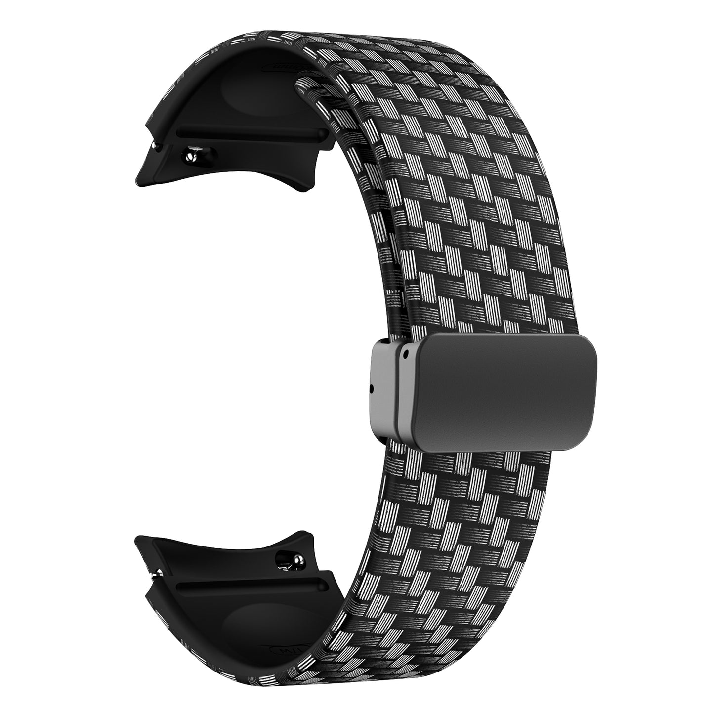 For Samsung Galaxy Watch 5 40mm / 44mm  /  Watch 5 Pro 45mm  /  Watch4 40mm / 44mm  /  Watch4 Classic 42mm / 46mm Pattern Printed Watch Band  Sport Silicone Strap with Folding Buckle