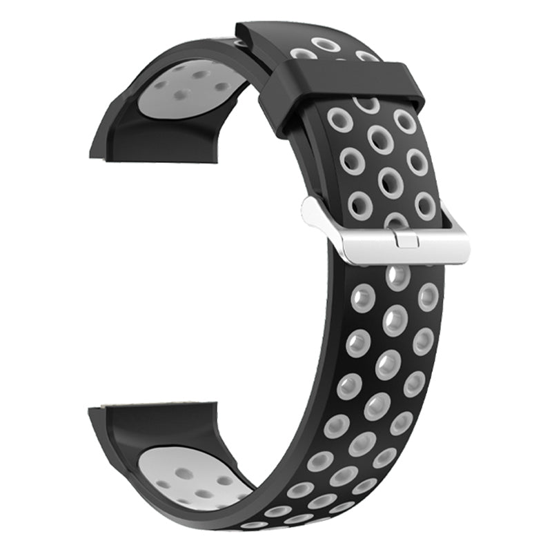 For Huawei Watch GT Cyber Multiple Holes Design Silicone Watch Strap Double Color Watchband