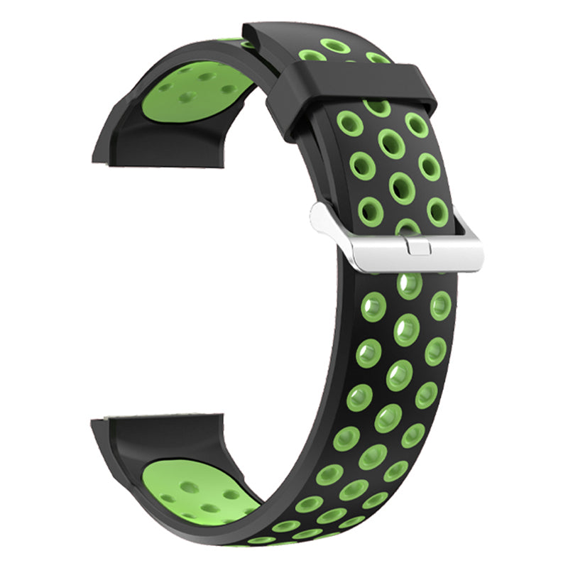 For Huawei Watch GT Cyber Multiple Holes Design Silicone Watch Strap Double Color Watchband