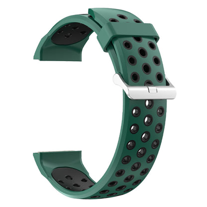 For Huawei Watch GT Cyber Multiple Holes Design Silicone Watch Strap Double Color Watchband
