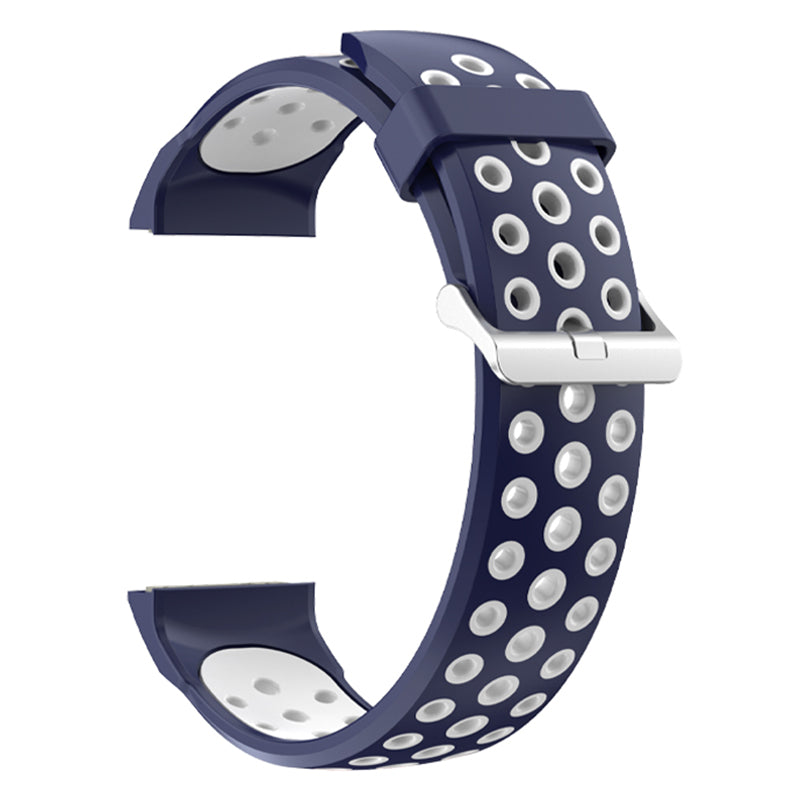 For Huawei Watch GT Cyber Multiple Holes Design Silicone Watch Strap Double Color Watchband