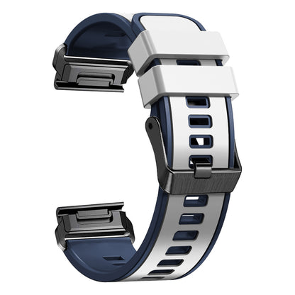 For Garmin Descent G1 / Instinct 2 Watch Strap Replacement Quick Release Dual-color Silicone Watch Band 