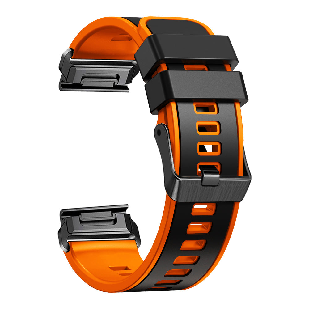 For Garmin Descent G1 / Instinct 2 Watch Strap Replacement Quick Release Dual-color Silicone Watch Band 