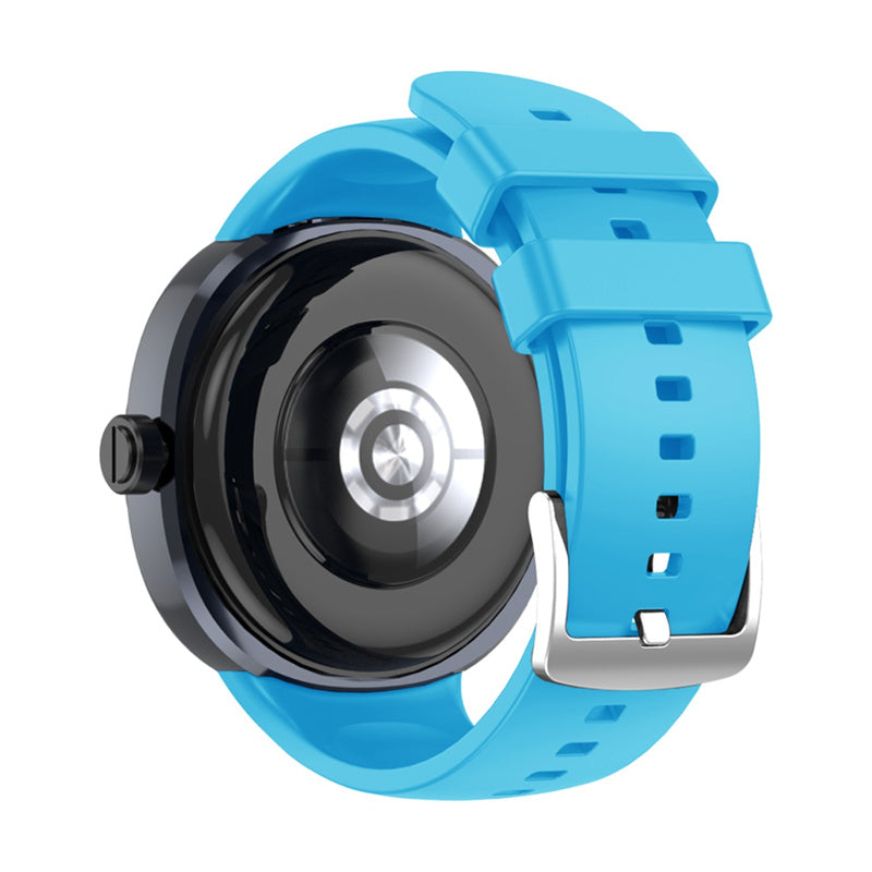 For Huawei Watch GT Cyber Silicone Watch Band Waterproof Soft Replacement Strap with Stainless Steel Buckle