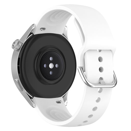 22mm Arc-shaped Watchband for Xiaomi Watch S2  /  S1  /  S1 Pro, Adjustable Silicone Wrist Strap with Metal Buckle