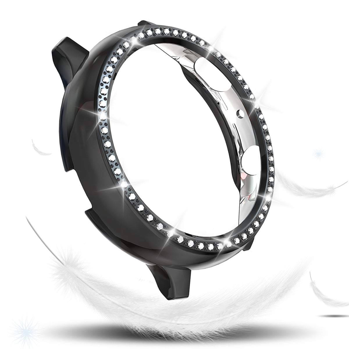 Rhinestone Decor All-around Protective Case for Samsung Galaxy Watch Active 2 44mm