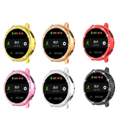 Rhinestone Decor All-around Protective Case for Samsung Galaxy Watch Active 2 44mm