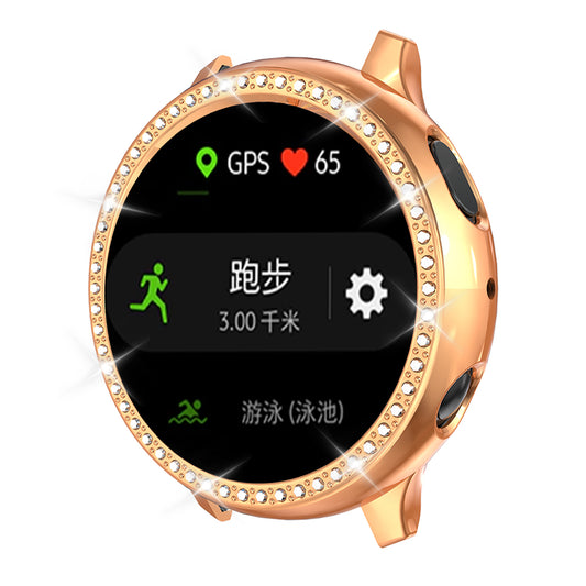 Rhinestone Decor All-around Protective Case for Samsung Galaxy Watch Active 2 44mm