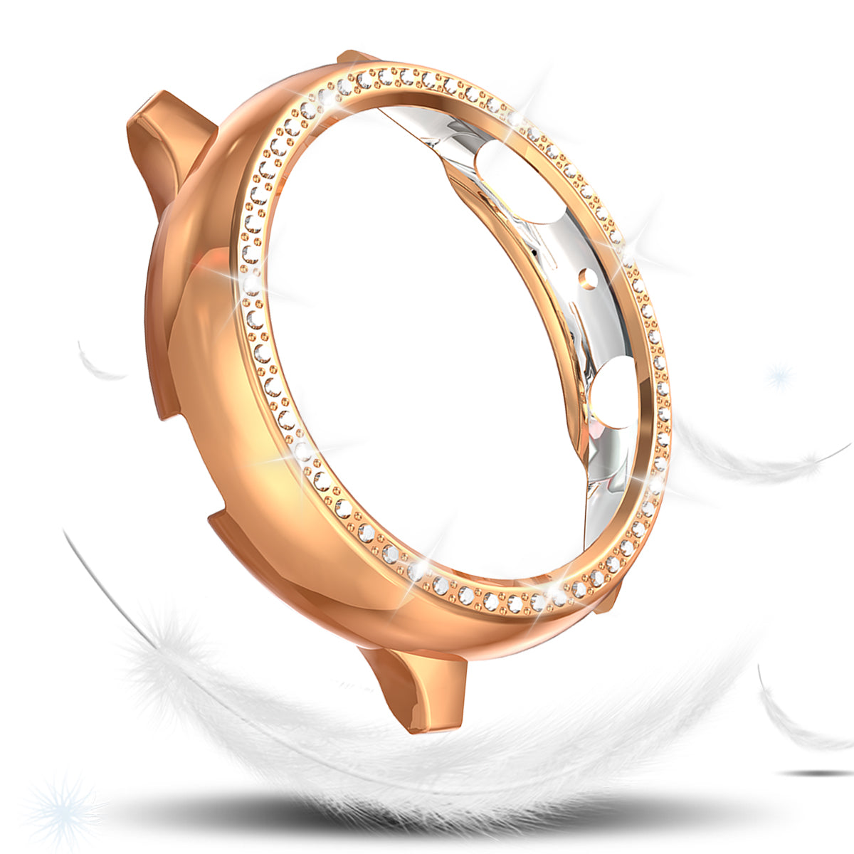Rhinestone Decor All-around Protective Case for Samsung Galaxy Watch Active 2 44mm