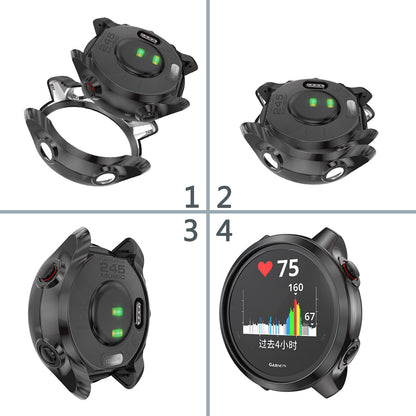Electroplating TPU Smart Watch Cover Shell for Garmin Forerunner 245