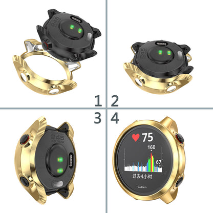 Electroplating TPU Smart Watch Cover Shell for Garmin Forerunner 245