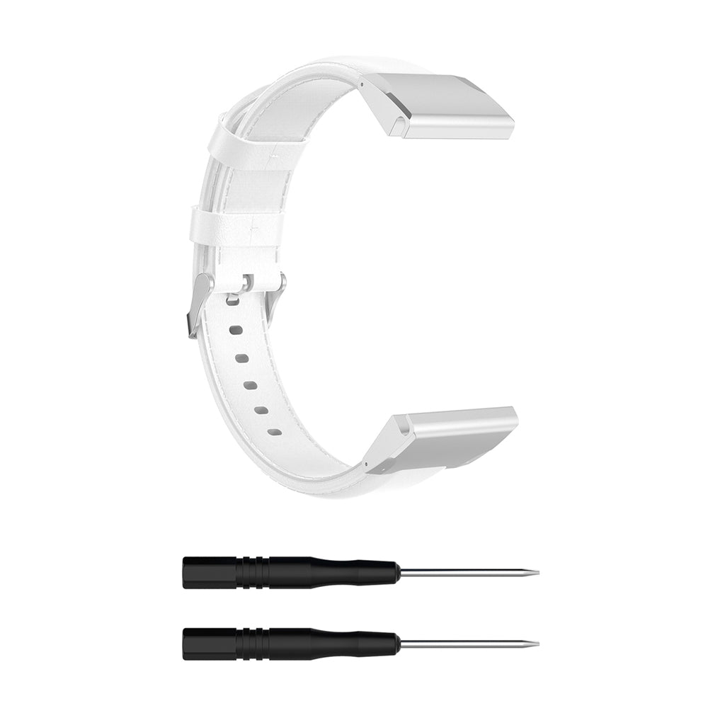20mm Oil Wax Skin Cowhide Leather Watch Band for Samsung Galaxy Watch4 Classic 46mm 42mm/Watch4 44mm 40mm/Garmin Fenix 6S Pro
