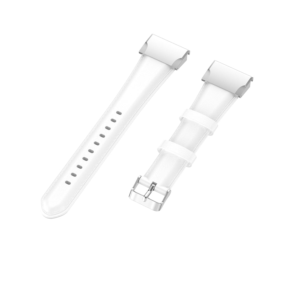 20mm Oil Wax Skin Cowhide Leather Watch Band for Samsung Galaxy Watch4 Classic 46mm 42mm/Watch4 44mm 40mm/Garmin Fenix 6S Pro