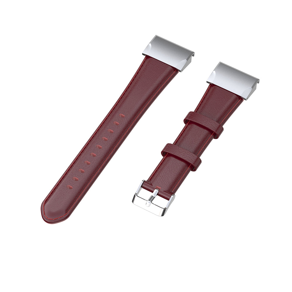 20mm Oil Wax Skin Cowhide Leather Watch Band for Samsung Galaxy Watch4 Classic 46mm 42mm/Watch4 44mm 40mm/Garmin Fenix 6S Pro