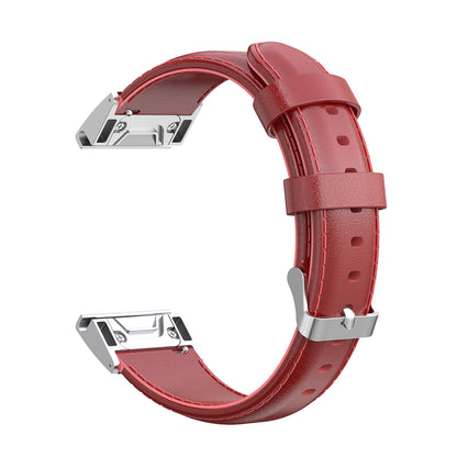 20mm Oil Wax Skin Cowhide Leather Watch Band for Samsung Galaxy Watch4 Classic 46mm 42mm/Watch4 44mm 40mm/Garmin Fenix 6S Pro