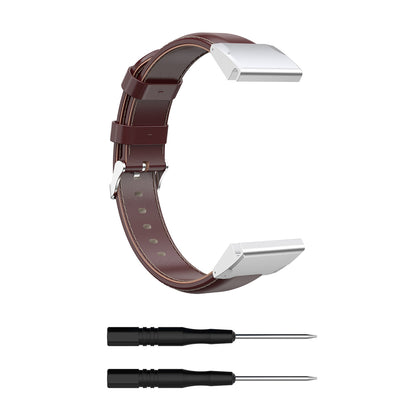 20mm Oil Wax Skin Cowhide Leather Watch Band for Samsung Galaxy Watch4 Classic 46mm 42mm/Watch4 44mm 40mm/Garmin Fenix 6S Pro