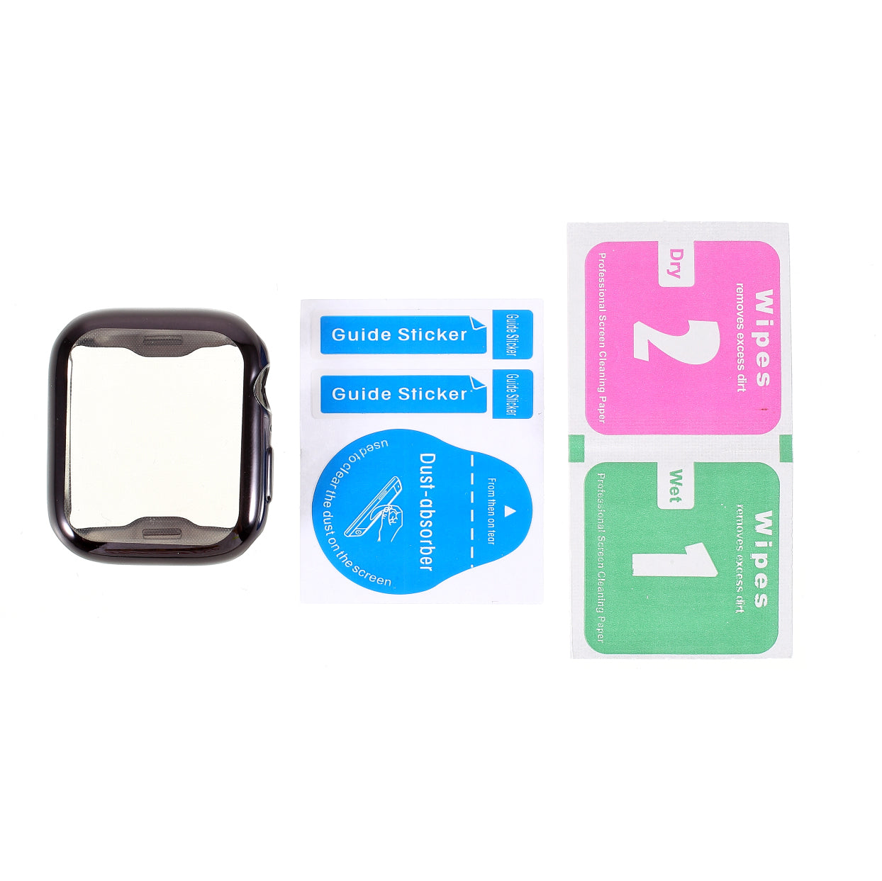 All-round Electroplating TPU Watch Cover Frame for Apple Watch Series 4 / 5 / 6 / SE / SE (2022) 40mm