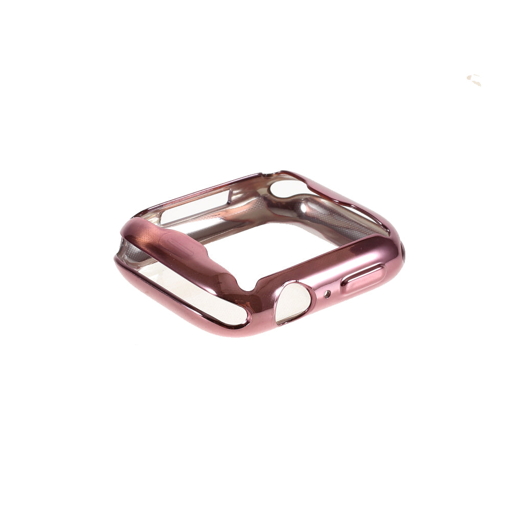 All-round Electroplating TPU Watch Cover Frame for Apple Watch Series 4 / 5 / 6 / SE / SE (2022) 40mm