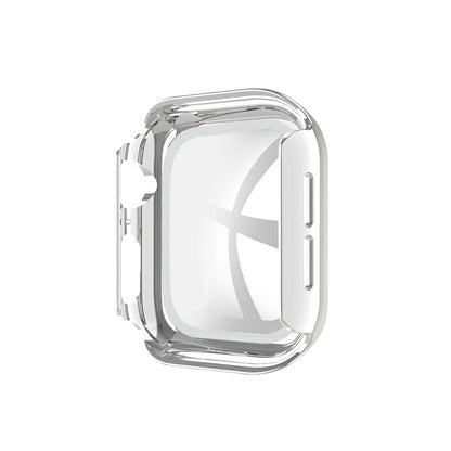 Rhinestone Decor PC Frame Case for Apple Watch Series 4 / 5 / 6 44mm / SE 44mm / SE (2022) 44mm with Tempered Glass Screen Protector