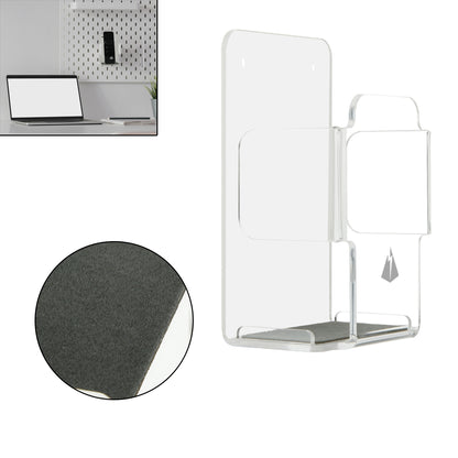 Clear Acrylic Remote Control Holder Wall Mount Media Organizer Storage Box