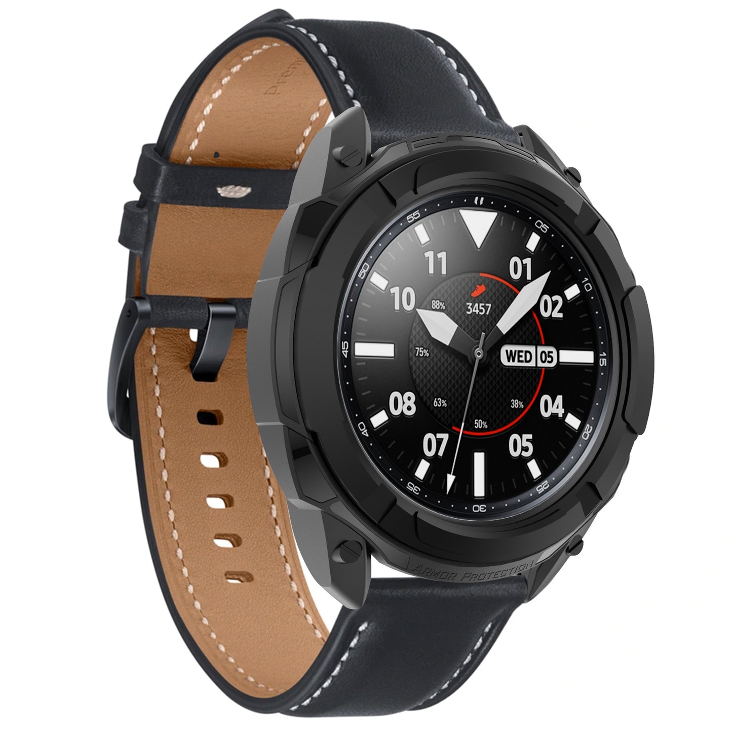 Soft TPU Armor Protective Watch Frame Case for Samsung Galaxy Watch3 45mm