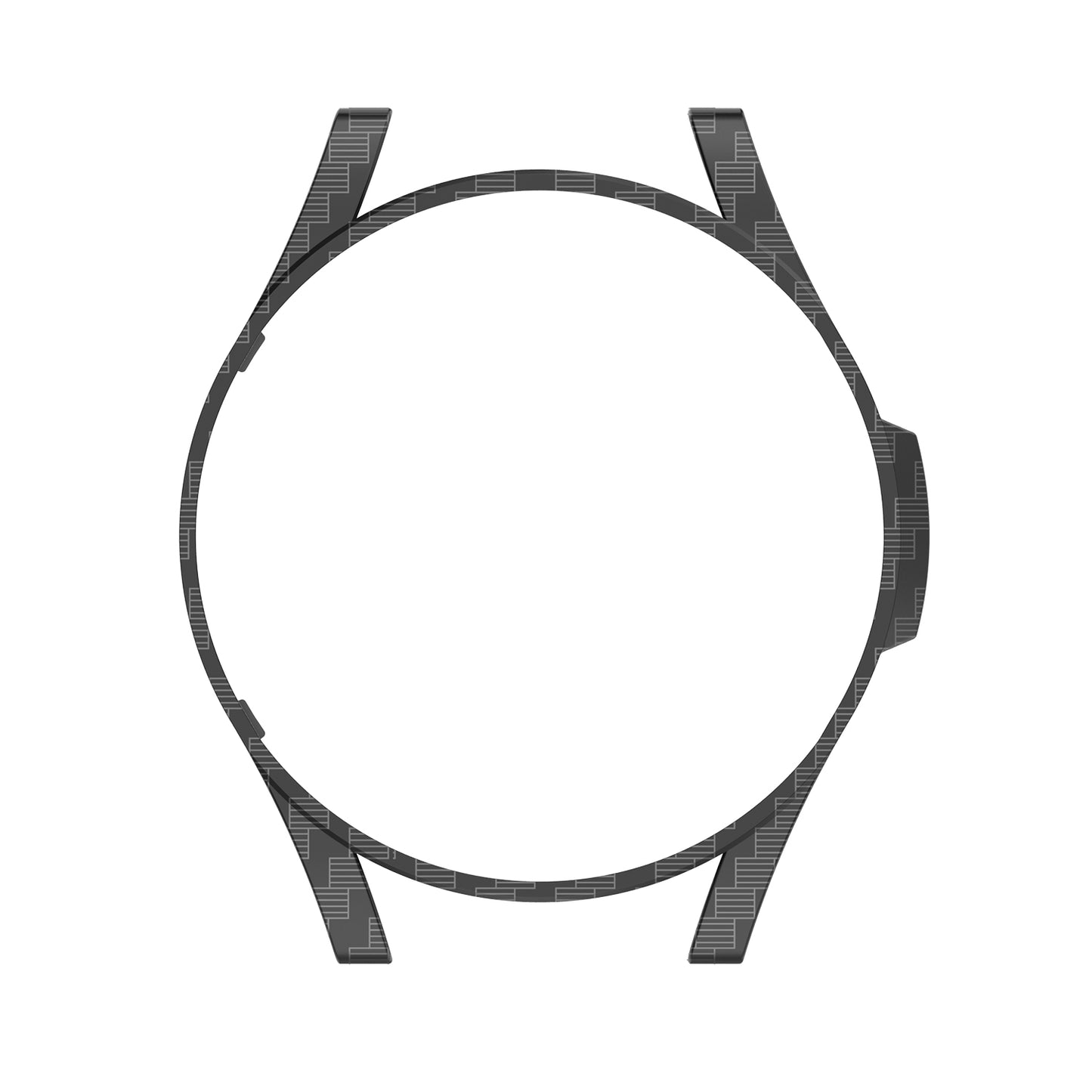 Half Hollowed Watch Cover PC Anti-Scratch Protection Frame Shell for Samsung Galaxy Watch4 Classic 46mm