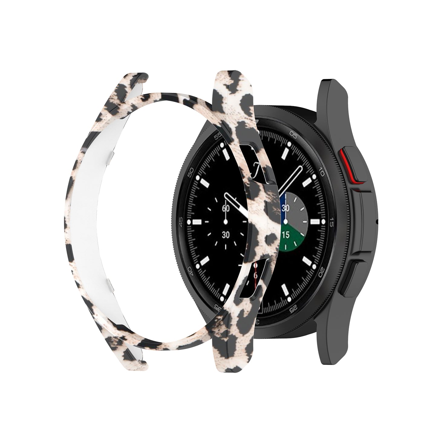 Shockproof Half Watch Protective Cover Film Hollowed PC Watch Frame Case for Samsung Galaxy Watch4 Classic 42mm