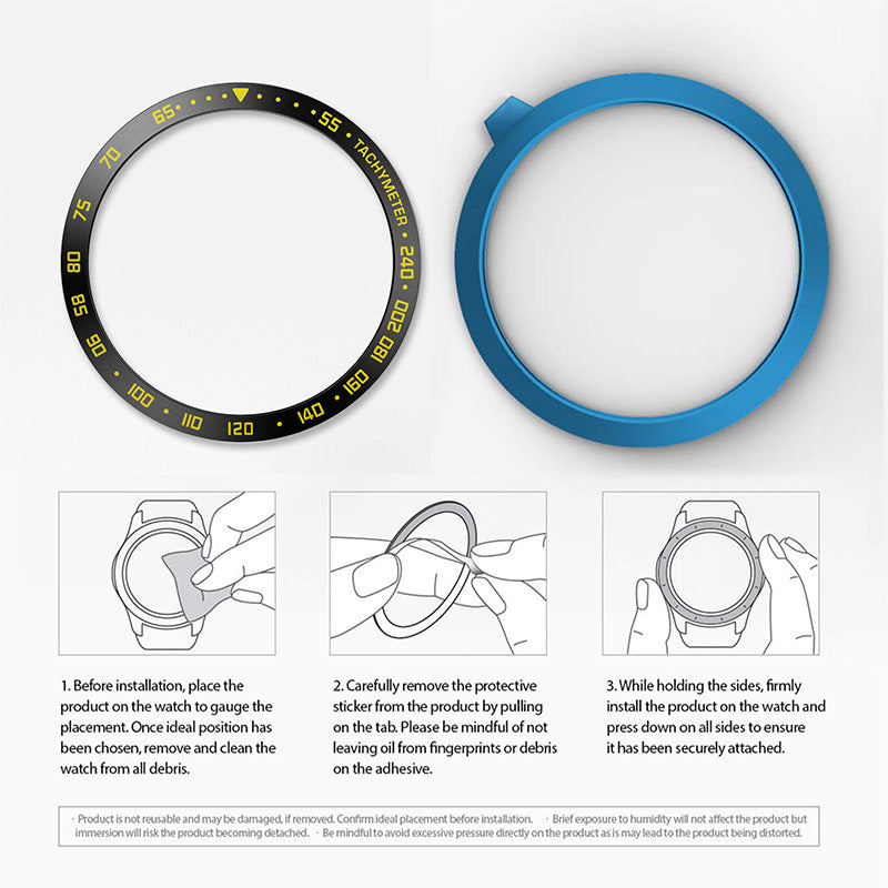 Stainless Steel Watch Bezel Anti-scratch Ring Cover for Samsung Galaxy Watch4 44mm