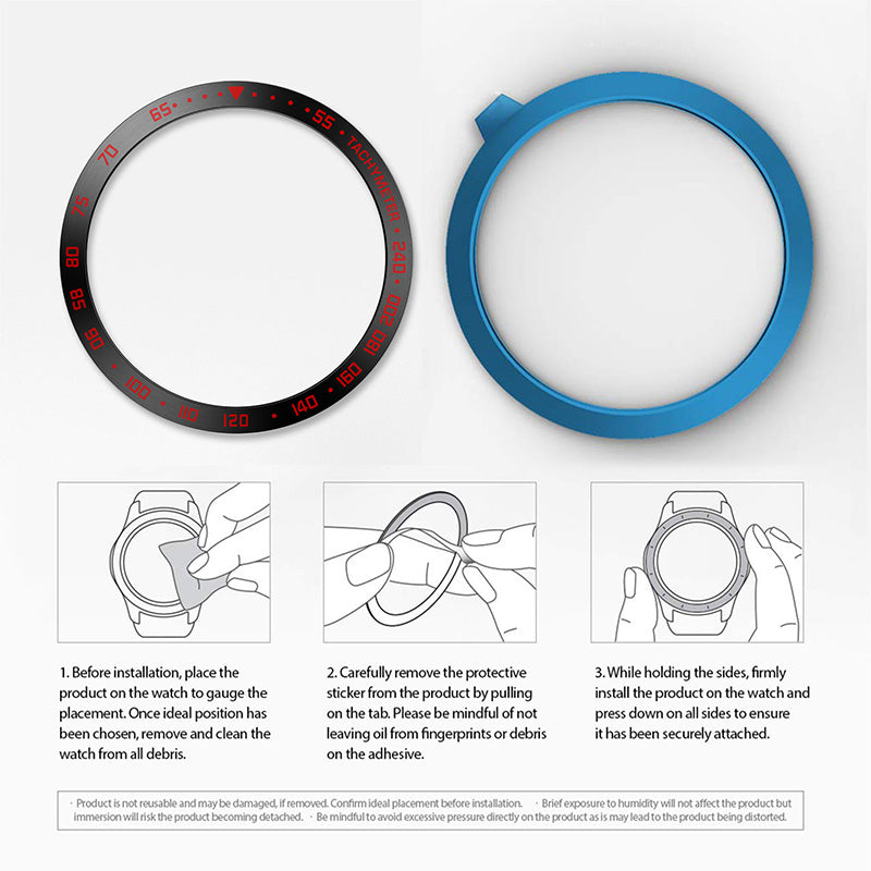 Stainless Steel Watch Bezel Anti-scratch Ring Cover for Samsung Galaxy Watch4 44mm