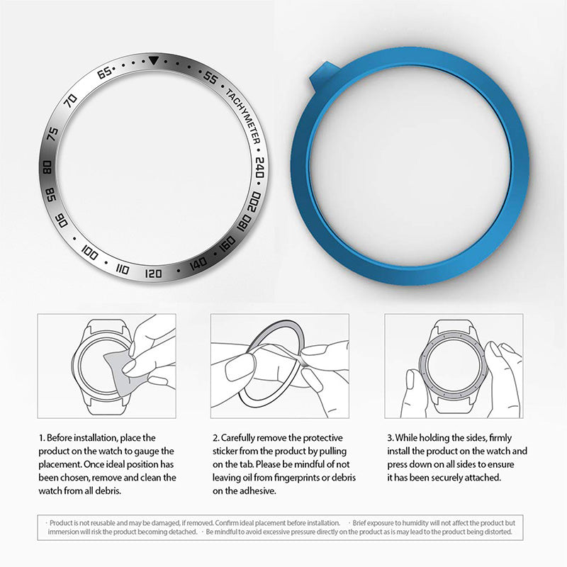 Stainless Steel Watch Bezel Anti-scratch Ring Cover for Samsung Galaxy Watch4 44mm