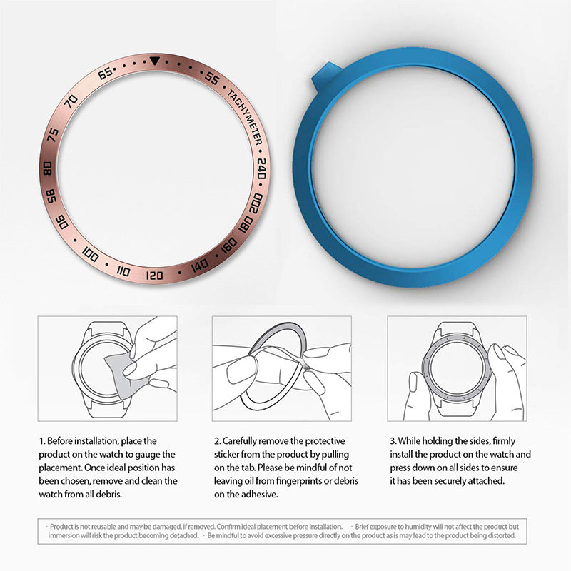 Stainless Steel Watch Bezel Anti-scratch Ring Cover for Samsung Galaxy Watch4 44mm