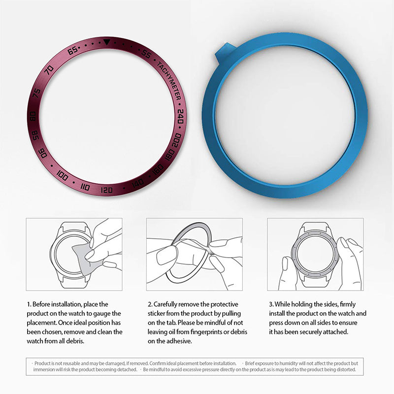 Stainless Steel Watch Bezel Anti-scratch Ring Cover for Samsung Galaxy Watch4 44mm