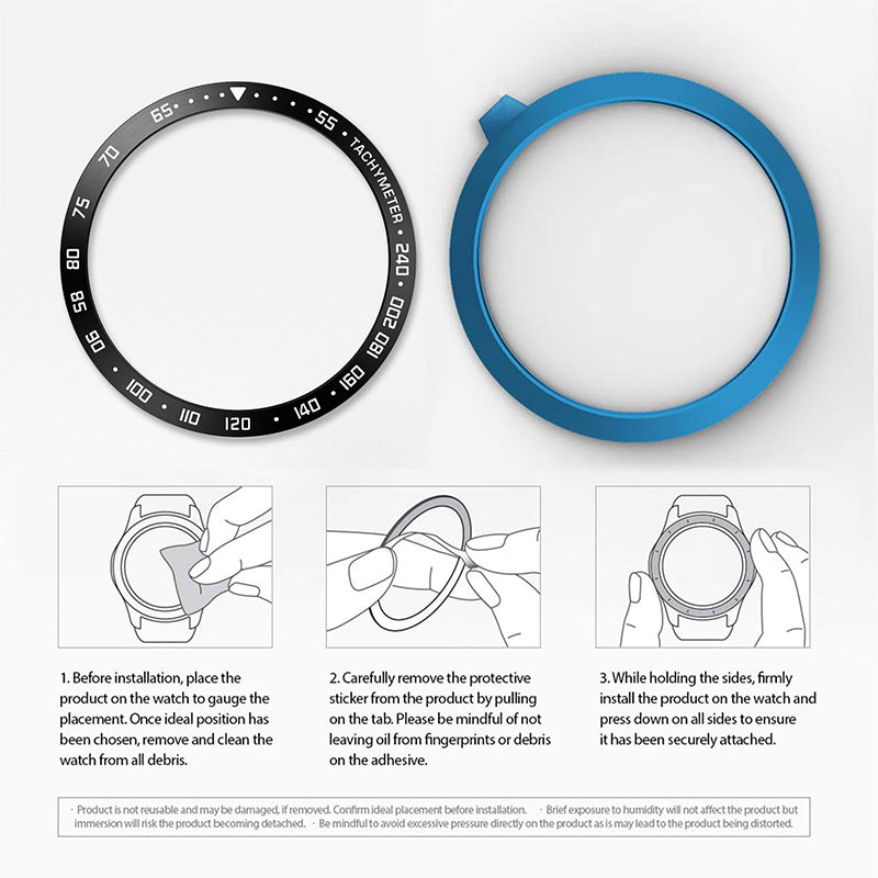 Stainless Steel Watch Bezel Anti-scratch Ring Cover for Samsung Galaxy Watch4 44mm