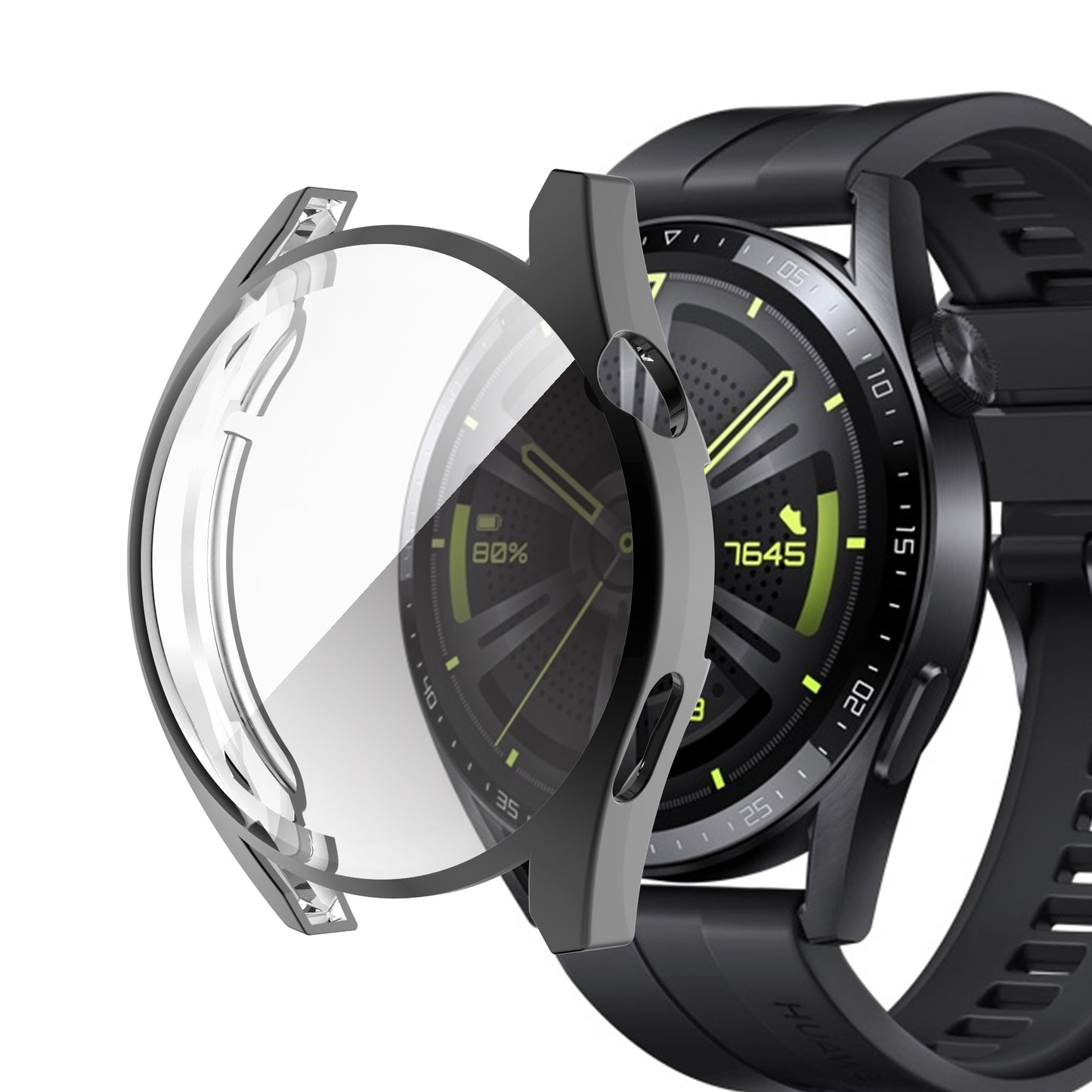 Electroplating Soft TPU Protective Watch Case Protector Cover for Huawei Watch GT 3 46mm